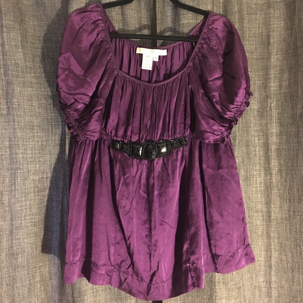 StudioM Purple Silk Top